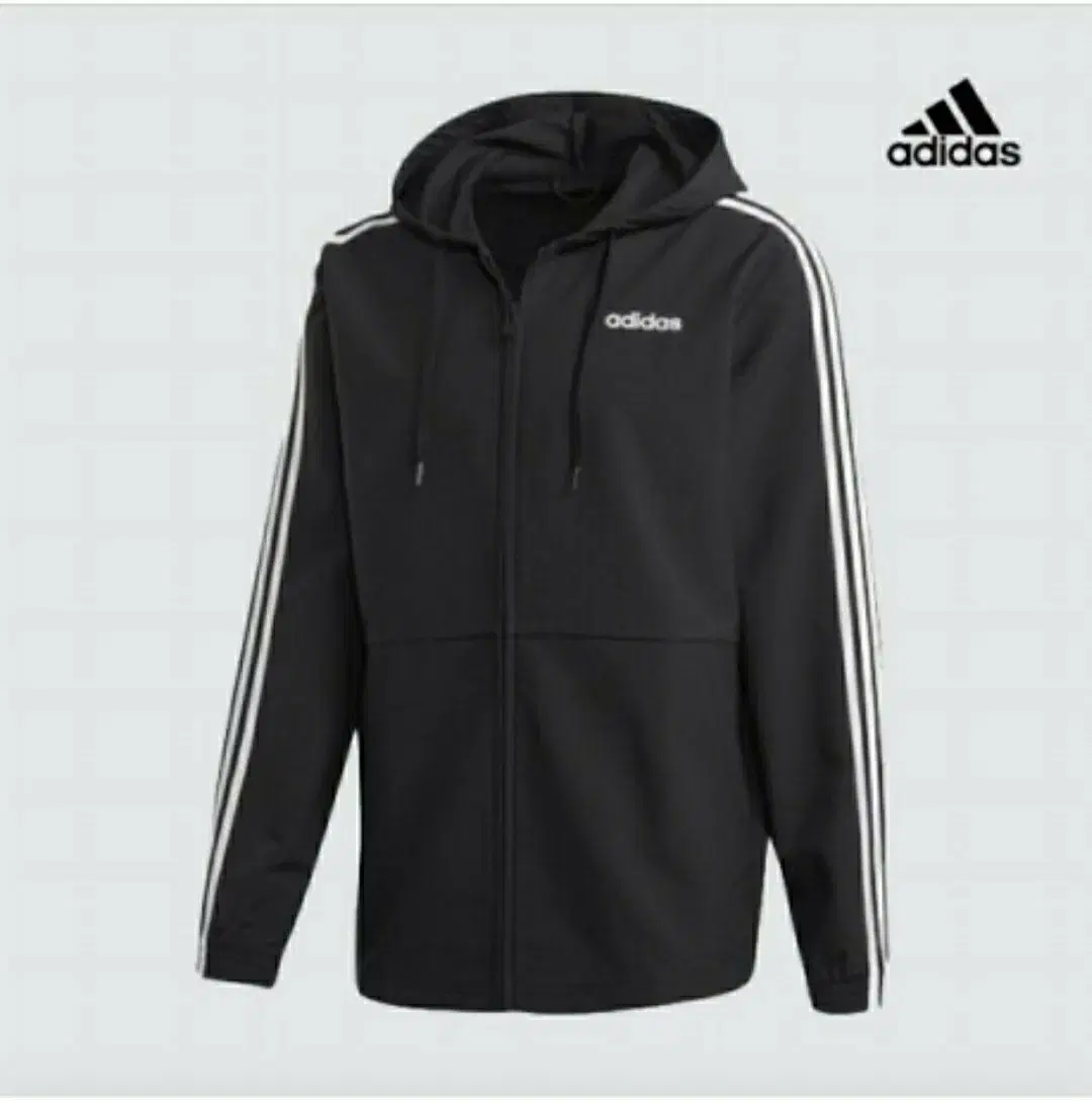95]adidas ウィンドブレーカーフード付きジップアップ